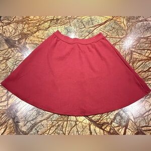 Hollister A-Line Red Skirt